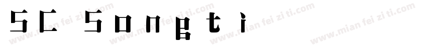 SC Songti字体转换